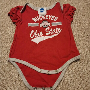 NCAA girls the Ohio state buckeyes onesie size 6 to 9mos